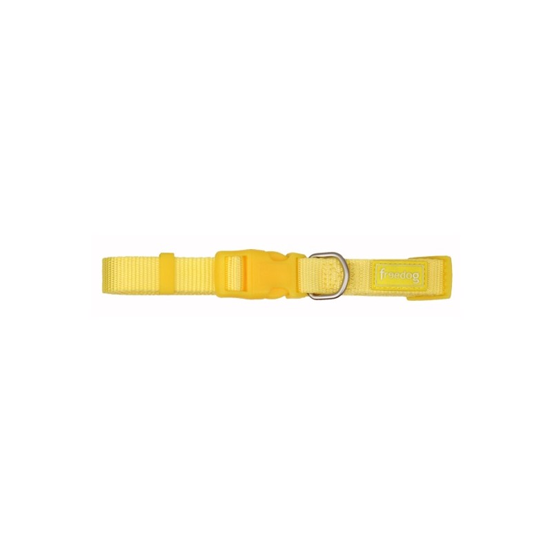 Freedog Collar Nylon Basic Amarillo 1 ud