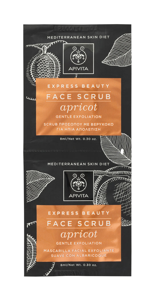 Apivita Gentle Exfoliating Facial Mask Apricot 2x8ML