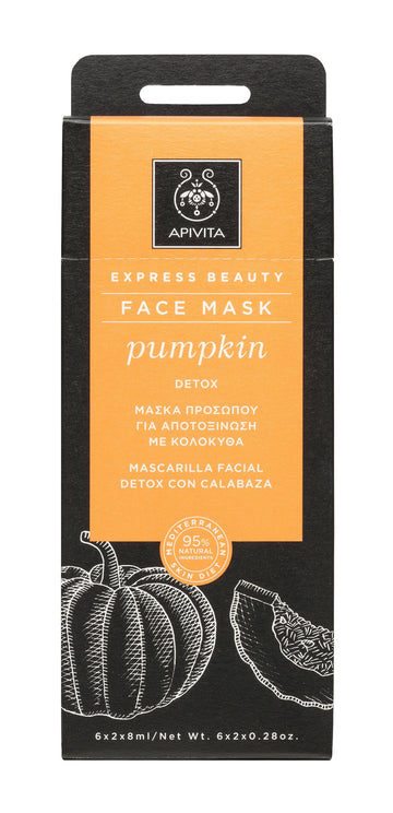 Apivita Pumpkin Detox Facial Mask 2x8ML