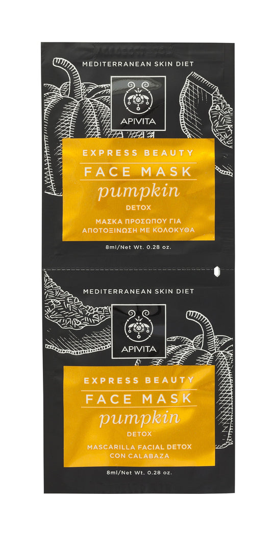 Apivita Pumpkin Detox Facial Mask 2x8ML