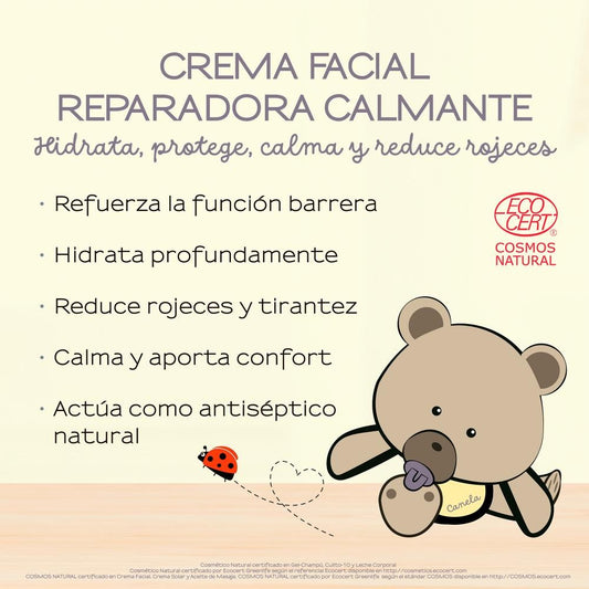 ELIFEXIR Baby Care Crema Facial Reparadora para Pieles Sensibles 50 ml
