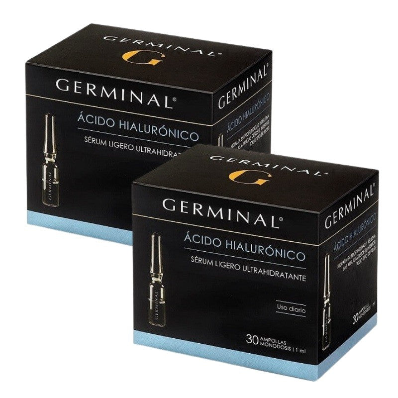 GERMINAL Hyaluronic Acid Ampoules Facial Serum DUPLO 2x30 Ampoules