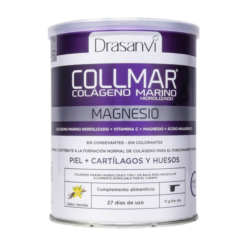 COLLMAR Colágeno Marino + Magnesio + Ac. Hialurónico sabor Vainilla 300g