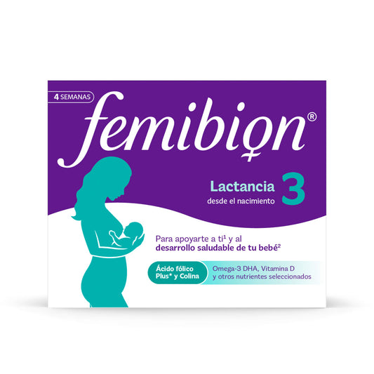 FEMIBION 3 Lactancia Triplo 3x 28 Comprimidos + 28 Cápsulas (12 semanas)