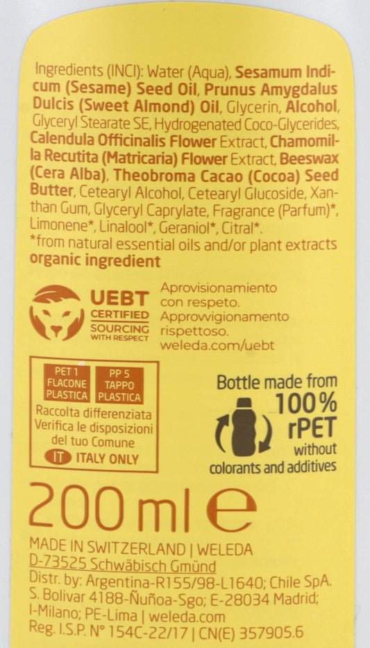 WELEDA Leche Corporal de Caléndula Bebé 200ml