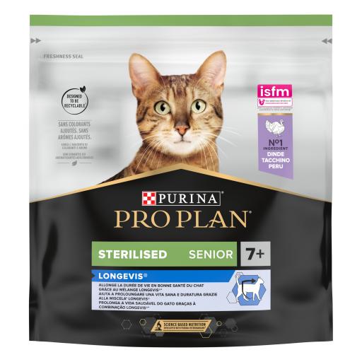 Purina Pro Plan Feline Adult Sterilized +7 Turkey Dry Food 1.5Kg