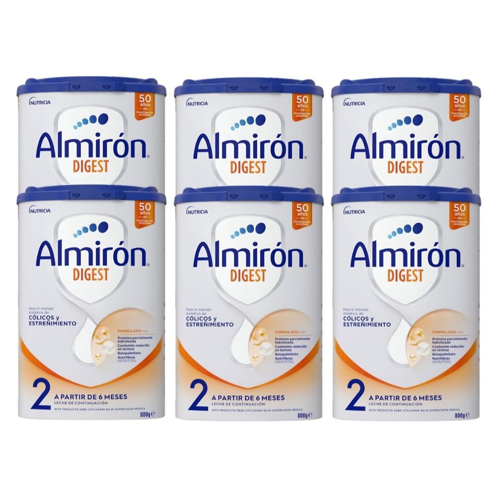 ALMIRÓN Digest 2 Leche de Continuación PACK AHORRO 6x800gr