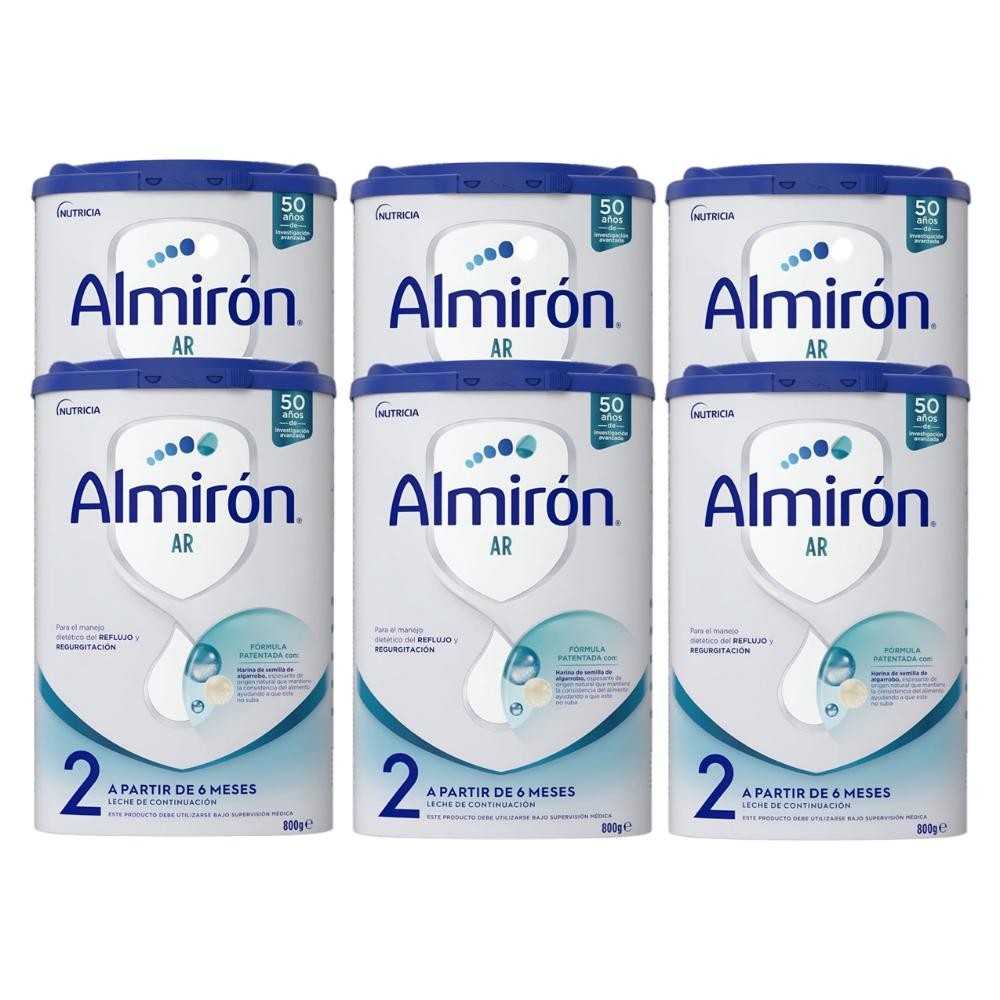 ALMIRÓN AR 2 Anti-Regurgitación Leche de Continuación PACK AHORRO 6x800gr
