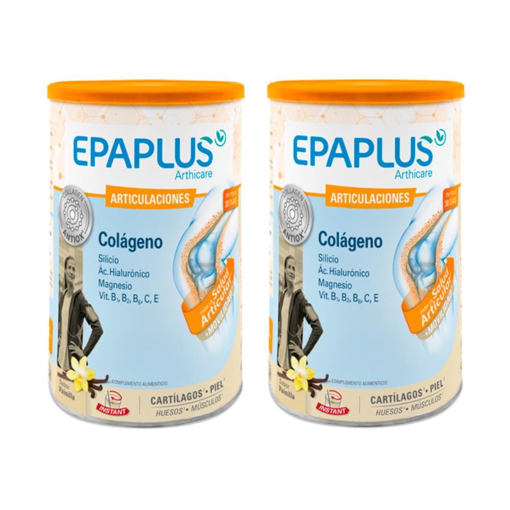 EPAPLUS Arthicare Colágeno + Silicio + Hialurónico + Magnesio Instant Vainilla DUPLO 2x327gr