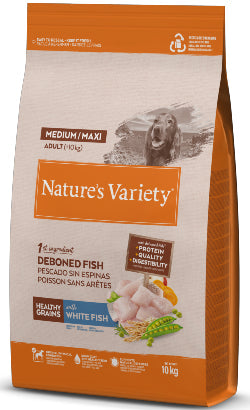 Nature's Variety Dog Healthy Grain Mediano Adulto Pescado 10kg
