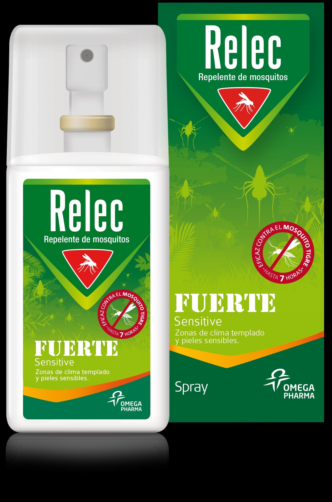 Relec Fuerte Sensitive Repelente Mosquitos Spray 75ML
