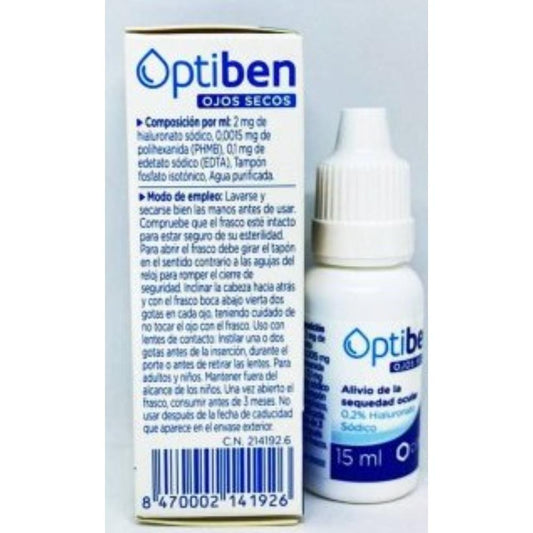 Optiben Ojos Secos Colirio 10 ml