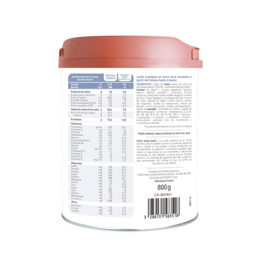 BABYBIO Caprea 1 Leche de Cabra de Inicio BIO 0-6m 800g
