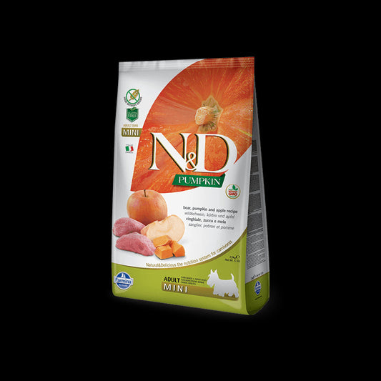 Farmina N&amp;D Dog Pumpkin Mini Wild Boar Food 800g