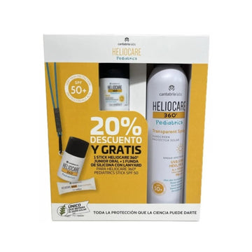 Heliocare 360 Pack Pediatrics Transparent Spray 200 ml + Stick 25 g