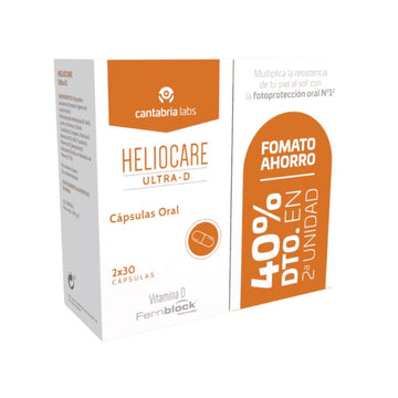 HELIOCARE Ultra-D Cápsulas Protección Solar Oral Duplo 2x30 Cápsulas