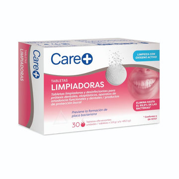 CARE+ Tabletas Limpiadoras Dentaduras Postizas 30uds