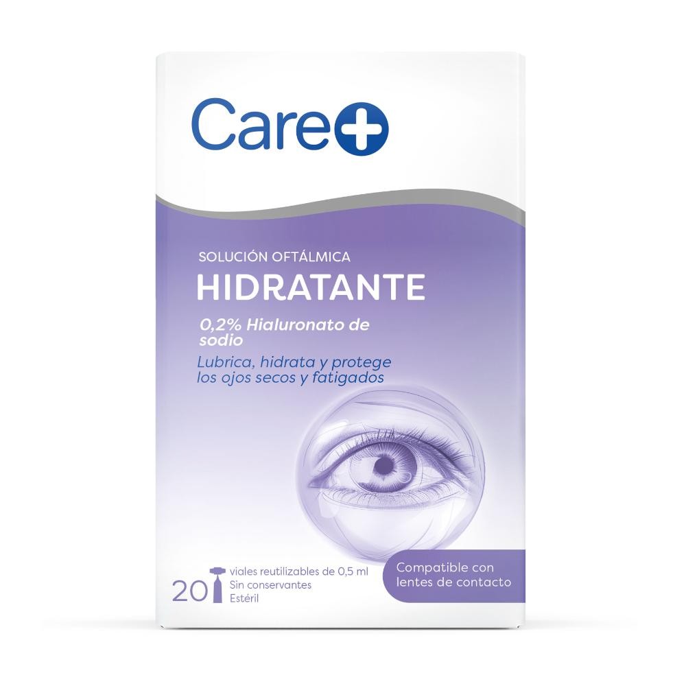 CARE+ Solución Oftálmica Hidratante 0,2% Ácido Hialurónico 20x0,5ml
