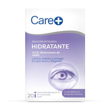 CARE+ Solución Oftálmica Hidratante 0,2% Ácido Hialurónico 20x0,5ml