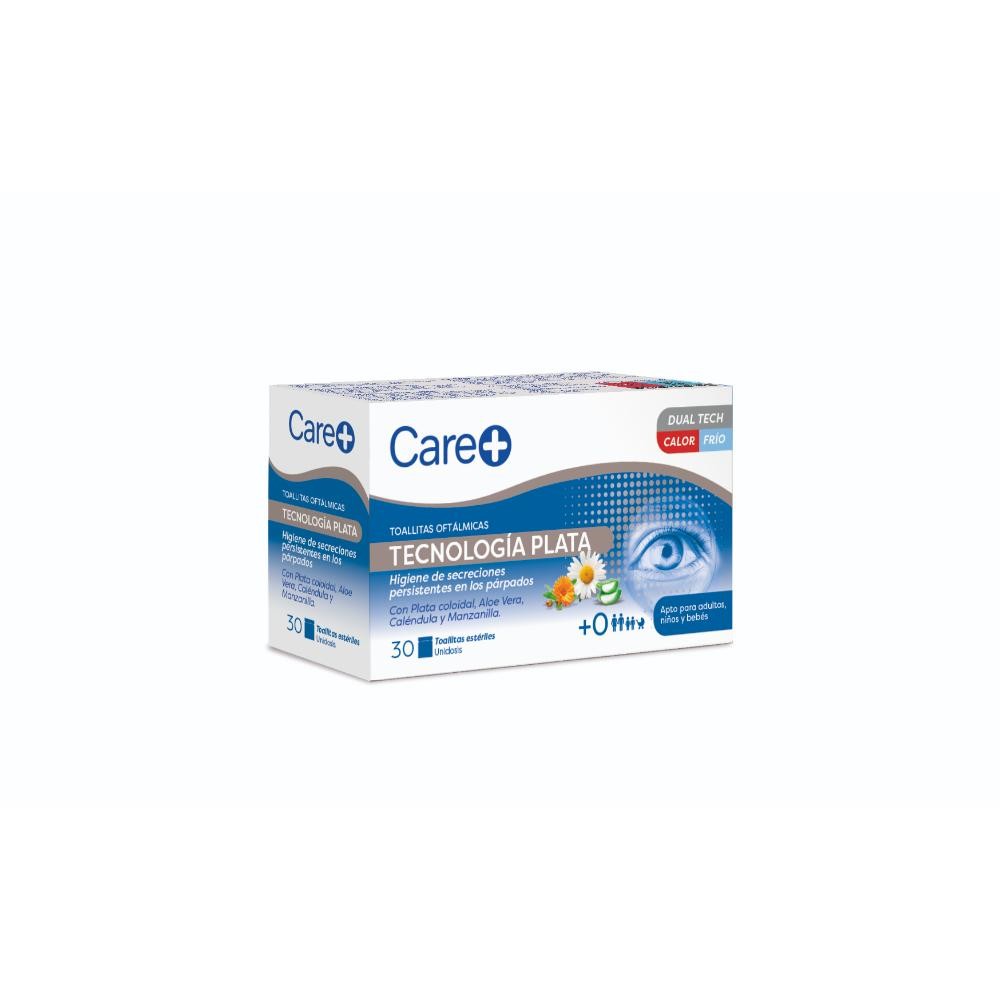 CARE+ Toallitas Oftálmicas Tecnología Plata 30 toallitas