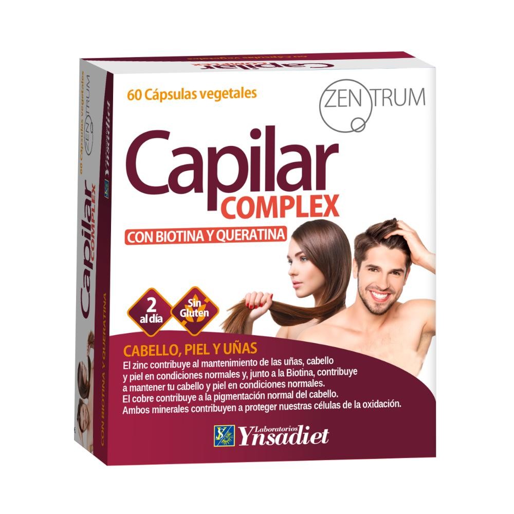 Zentrum Capilar + Biotina 60 Cápsulas Vegetales