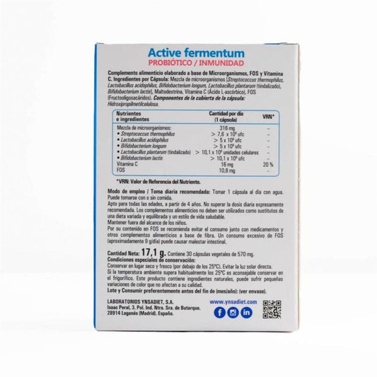 Zentrum Active Fermentun Probiótico Defensas 30 Cápsulas
