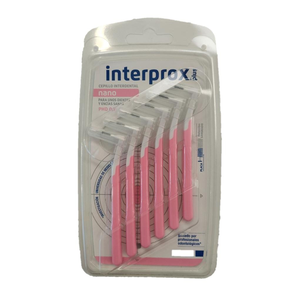 INTERPROX PLUS Cepillo Interproximal Angulado Nano 0.7 x6uds