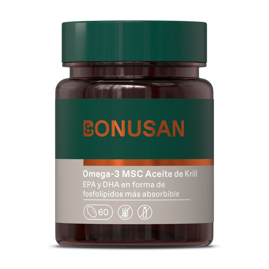 Bonusan Omega-3 Msc Aceite De Krill 60 Cápsulas De Gelatina