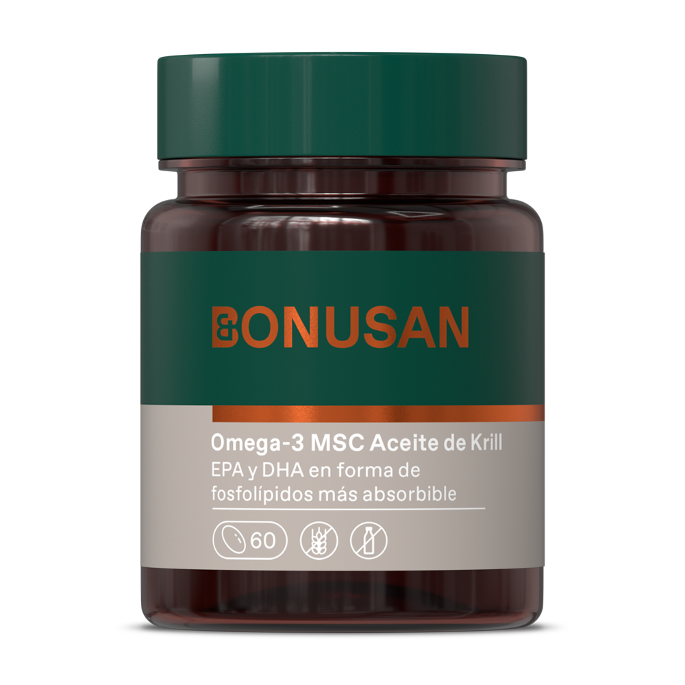 Bonusan Omega-3 Msc Aceite De Krill 60 Cápsulas De Gelatina