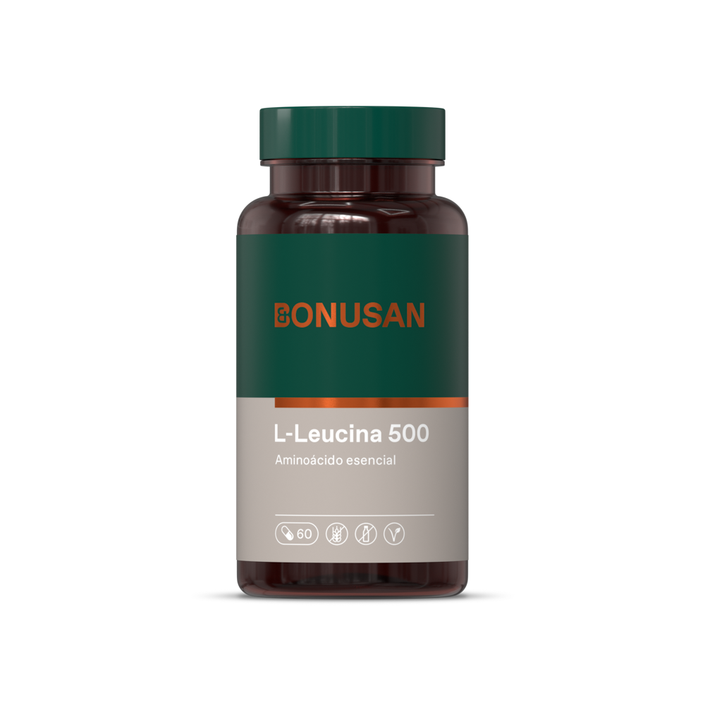 Bonusan L-Leucina 500 Mg 60 Cápsulas