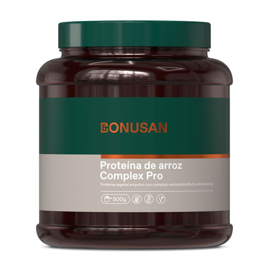 BONUSAN Proteína de Arroz en Polvo Plus (Sabor Vainilla) 500g