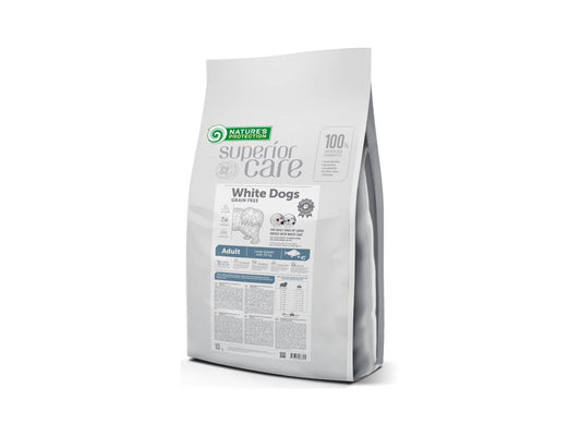 Natures Protection Superior Care Dry Food for Large White-Coated Dogs 10kg