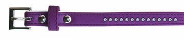 Freedog Collar Polipiel Brillantes Lila 1 ud