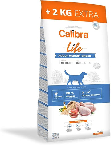 Calibra Dog Life Adult Medium Breed Chicken Dry Food 14Kg