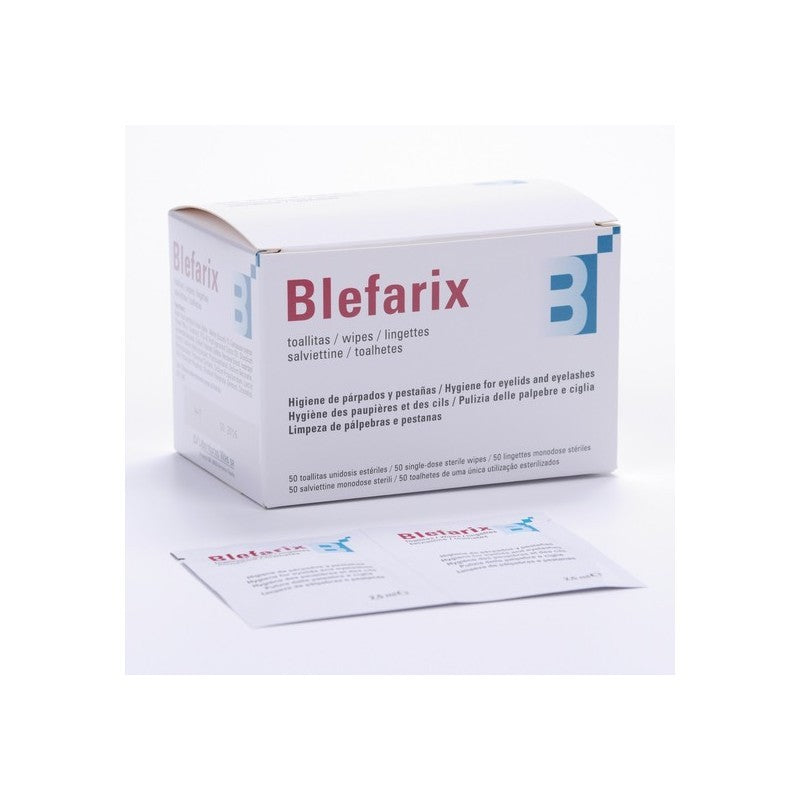 Blefarix Toallitas Párpados y Pestañas 50 Unidosis