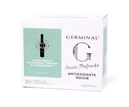 GERMINAL Acción Profunda Antioxidante de Noche 30 Ampollas