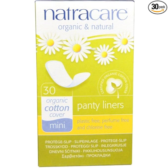 Natracare Panty Liners Mini Compresas de Protección 30 ud