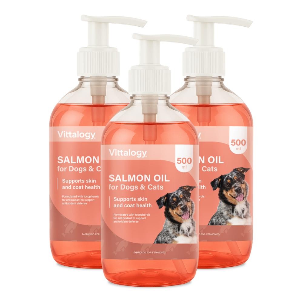 Vittalogy Aceite de Salmón para Perros y Gatos Triplo 3x500ml