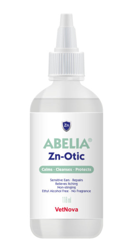 Vetnova Abelia Zn-Otic Limpiador de Oídos 118ml