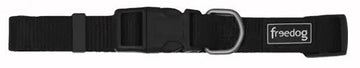 Freedog Collar Nylon Negro Ajustable 10g