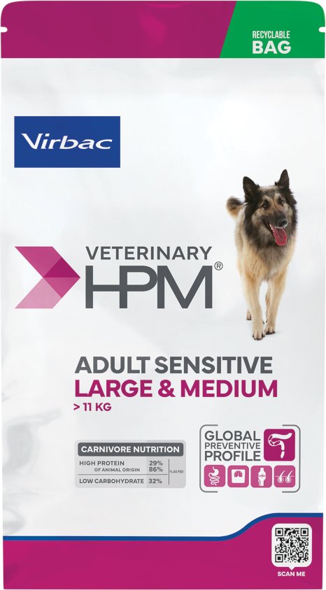 Virbac HPM Sensitive Digest Pienso para Perros Adultos 12Kg