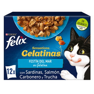 Purina Felix Sensations Fish Pouches 12 units