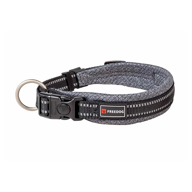 Freedog Shiva Collar Acolchado Gris 10mm 100g