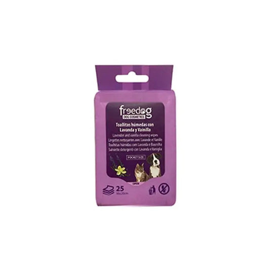 Freedog Toallitas Húmedas Lavanda y Vainilla 25 ud