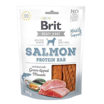 Brit Jerky Snack Protein Bar Salmón 80g