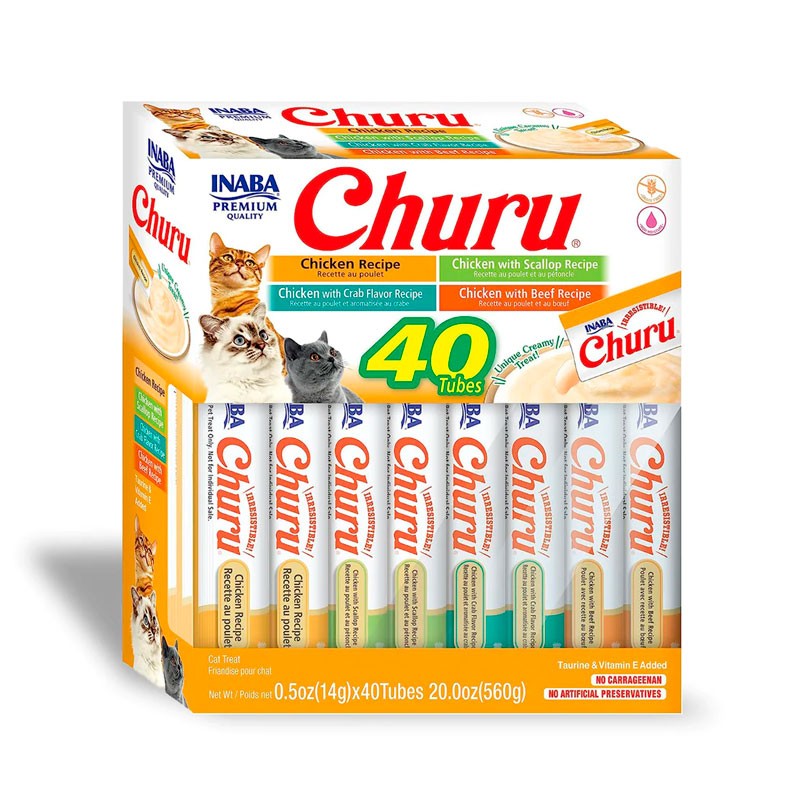 Churu Delicia de Pollo Snack Líquido 40 sachets de 14g