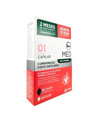 Be+ Med Capilar Uso Continuo Forte Complemento Alimenticio 60 comprimidos