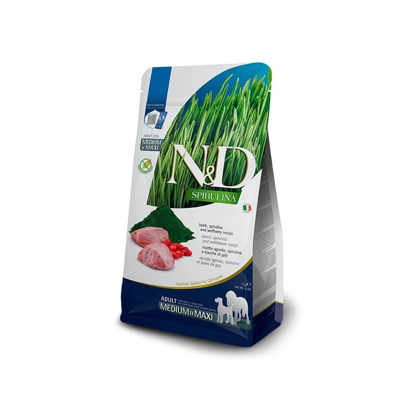 Farmina N&D Spirulina Cordero Pienso Sólido 2kg