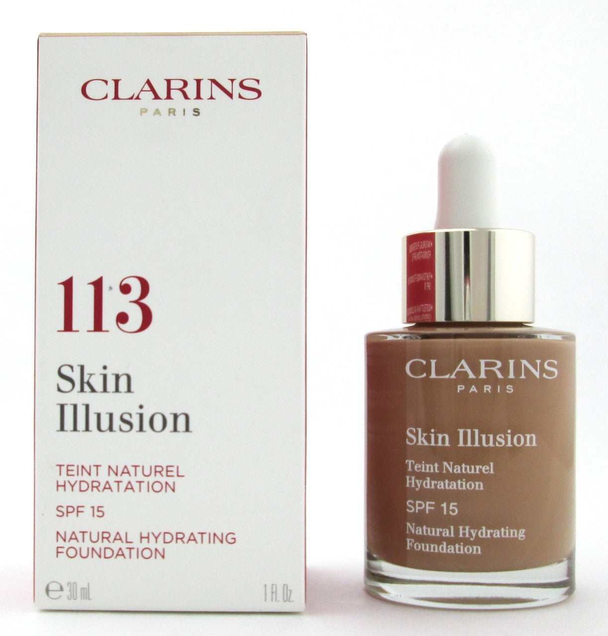 Clarins Skin Illusion Base de Maquillaje Líquida 30ml 113 Chestnut