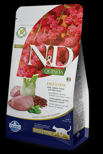 Farmina N&D Quinoa Digestion Cordero Alimento Seco Gato 5Kg